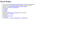 Tablet Screenshot of dmolnar.com